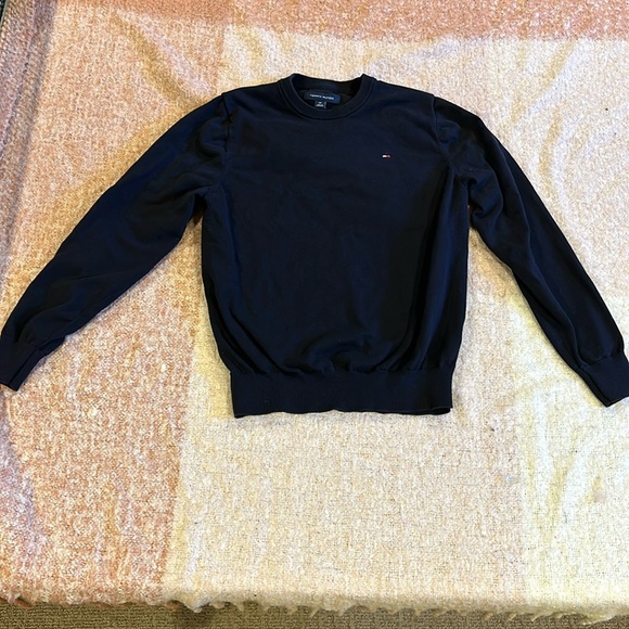 Tommy Hilfiger Navy Cotton Sweater - Picture 1 of 5